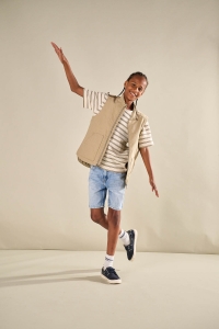 ONLY&SONS OSJIAN SS STRIPE STRUCT TEE JRS chinchilla/white