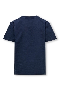 ONLY&SONS OSJKIAN REG SEERSUCKER SS TEE JRS navy blazer