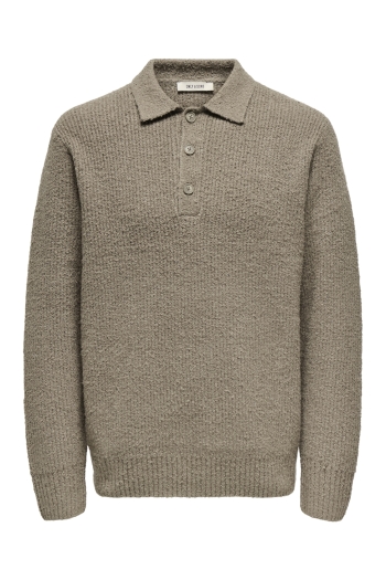 ONLY&SONS ONSDALE RLX LS POLO KNIT NOOS