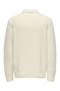 ONLY&SONS ONSDALE RLX LS POLO KNIT NOOS gardenia