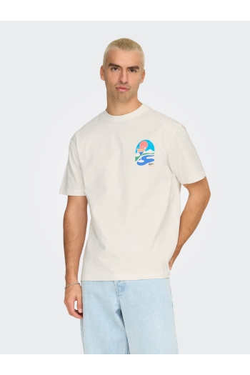 Only and Sons ONSPALM DAYS PRINT RLX SS TEE