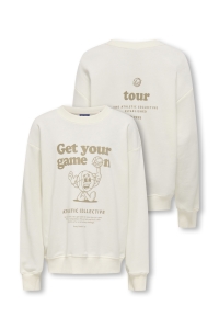 ONLY&SONS OSJTANNER LIFE RLX L/S O-NECK UB SW: tofu/print game