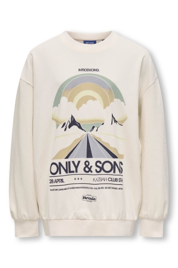 Only and Sons OSJROAD OVZ LS O-NECK UB SWT