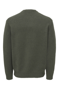 Only and Sons ONSJAMES RLX CREW KNIT NOOS beluga