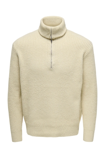 ONLY&SONS ONSFRAME RLX LS 1/2 ZIP HIGH NECK K: