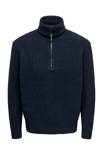 ONLY&SONS ONSFRAME RLX LS 1/2 ZIP HIGH NECK K: