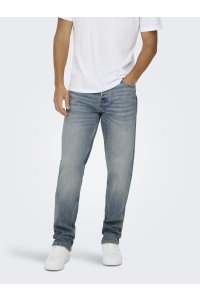 Only and Sons ONSEDGE PERFORMANCE LB 3816 DOT DNM: light blue denim