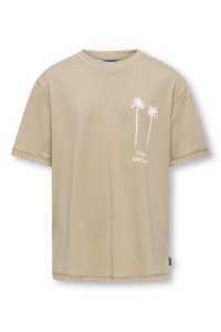 ONLY&SONS OSJMENES LOOSE SS O-NECK JRS tofu/palms