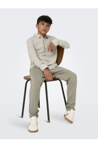 Only and Sons OSJCAIDEN LIFE LS LINEN SHIRT WN NO: chinchilla