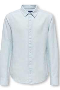 Only and Sons OSJCAIDEN LIFE LS LINEN SHIRT WN NO: cashmere blue