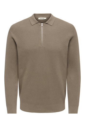 Only and Sons ONSPHIL REG 12 HALF ZIP POLO KNIT