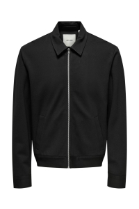 ONLY&SONS ONSJAKES 0339 REG ZIP OVERSHR FRML : black