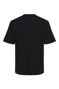 Only and Sons ONSTOBIE REG SS WAFFLE TEE NOOS black