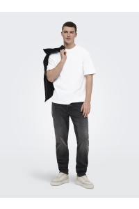 Only and Sons ONSTOBIE REG SS WAFFLE TEE NOOS bright white