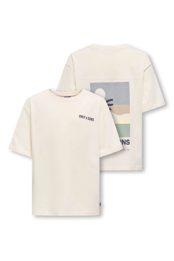 Only and Sons OSJARTSY LIFE SS OVS B. PRINTED TEE: