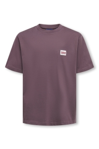 Only and Sons OSJFRED LIFE RLX SS LABEL TEE NOOS huckleberry