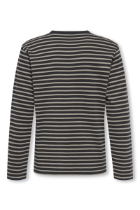 Only and Sons OSJDAWSON REG LS STRIPE TEE dark navy/laurel oak