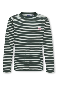 Only and Sons OSJDAWSON REG LS STRIPE TEE pine grove/egret