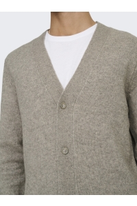 ONLY&SONS ONSRAY REG LS CARDIGAN KNIT FRML walnut