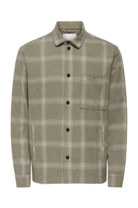 ONLY&SONS ONSAIDEN CHECKED TWILL SHIRT FRML walnut/melange check