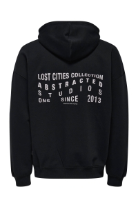 ONLY&SONS ONSGALLERY VTG HOODIE black/lost cities
