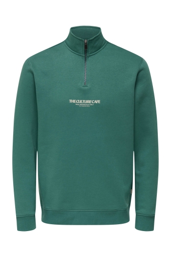 ONLY&SONS ONSCERES PRINTET REG HALF ZIP