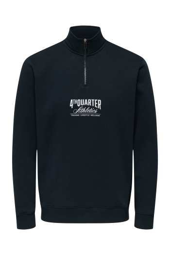 ONLY&SONS ONSCERES PRINTET REG HALF ZIP