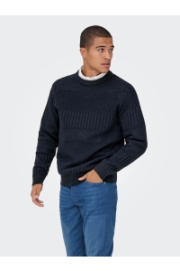 ONLY&SONS ONSALKAN REG CREW KNIT dark navy