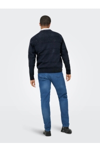 ONLY&SONS ONSALKAN REG CREW KNIT dark navy