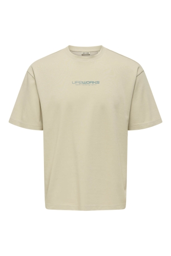 ONLY&SONS ONSCASPIAN TEXT AIRFLEX LOOSE SS TE: