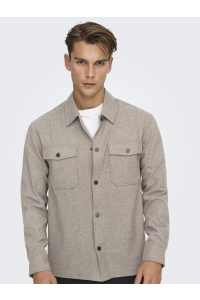 Only and Sons ONSMARK BRUSHED 0353 OVERSHIRT NOOS falcon