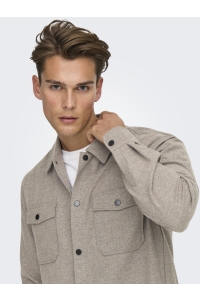 Only and Sons ONSMARK BRUSHED 0353 OVERSHIRT NOOS falcon
