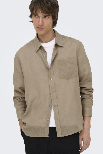 Only and Sons ONSLAURENCE LS LINEN BLEND SHIRT