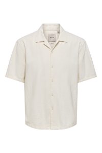 Only and Sons ONSCOLT REG S/S 0570 RESORT SHIRT gardenia