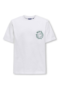 ONLY&SONS OSJFRED DANIEL LIFE RLX SS TEE JRS bright white/wild runners