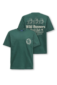 ONLY&SONS OSJFRED DANIEL LIFE RLX SS TEE JRS trekking green/wild runners