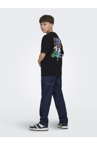 Only and Sons OSJFRED LAURENT FLOW. RLX SS JRS N: black/flower