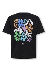 Only and Sons OSJFRED LAURENT FLOW. RLX SS JRS N: black/flower