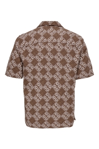 Only and Sons ONSJOHNSON REG SS 036 SHIRT potting soil/egret