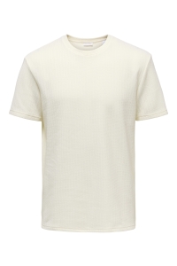 Only and Sons ONSTREY LIFE REG SS FRML TEE gardenia