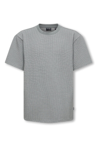 Only and Sons OSJKIAN LIFE RLX SS STRP TEE JRS NO: sedona sage/glacier gray