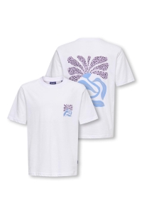 Only and Sons OSJMEMPHIS LIFE RLX SS JRS bright white/memphis white