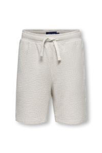 Only and Sons OSJKIAN LIFE REG STRP SHORT JRS NOO: egret/pumice stone