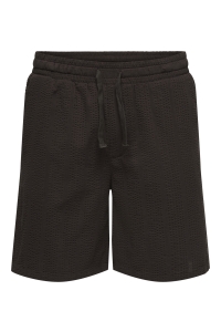 Only and Sons ONSCRUZ SEERSUCKER JOGGER SHORTS black coffee