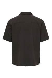 Only and Sons ONSCRUZ RLX SEERSUCKER RESORT SS SH: black coffee