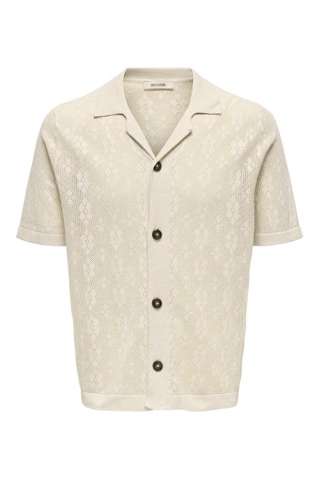 Only and Sons ONSMILO LIFE REG 12 SS SHIRT KNIT