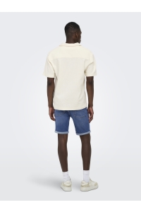 Only and Sons ONSKOSTA RLX SS RESORT SHIRT T antique white