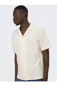 Only and Sons ONSKOSTA RLX SS RESORT SHIRT T antique white