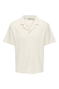 Only and Sons ONSKOSTA RLX SS RESORT SHIRT T antique white