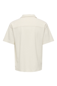 Only and Sons ONSKOSTA RLX SS RESORT SHIRT T antique white